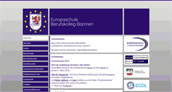 Desktop Screenshot of bk-barmen-europaschule.wtal.de