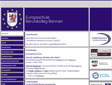 Tablet Screenshot of bk-barmen-europaschule.wtal.de